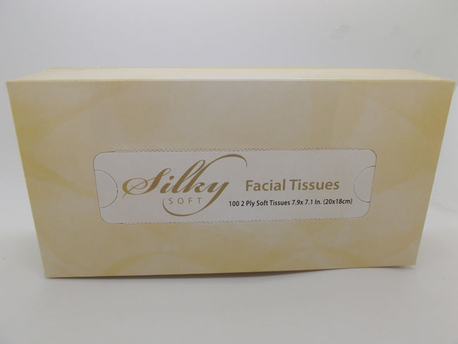 Silky facial tissue box