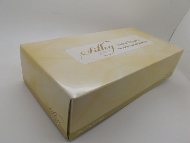 Silky facial tissue box