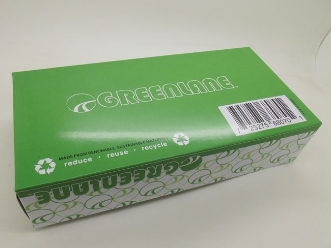 Green facial tissue box
