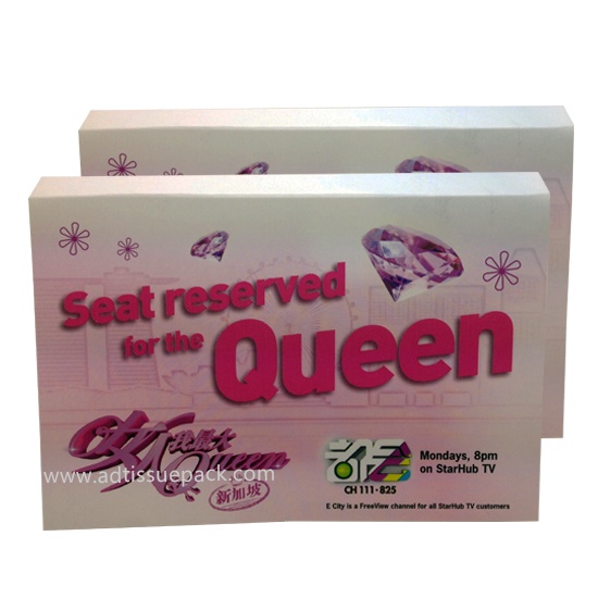 Queen Card tissue pack