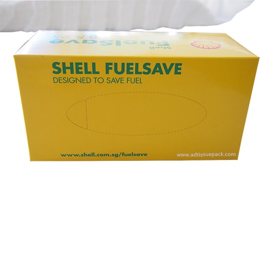 Shell box facial tissue
